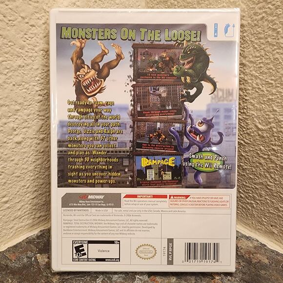 Game - Rampage: Total Destruction (NEW) - Wii - Picture 2 of 4